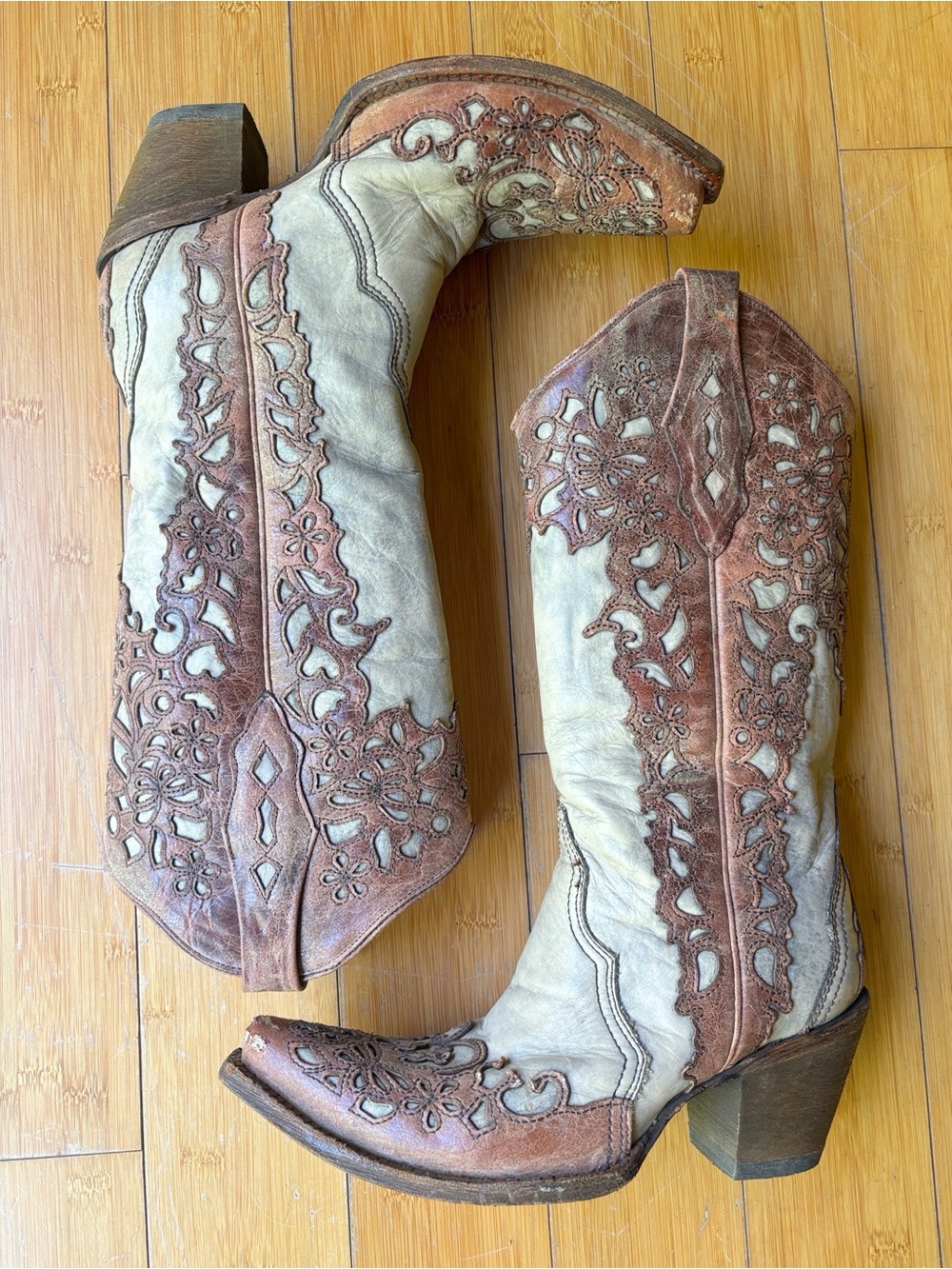 Corral Vintage Addison Leather Western Boots Cowboy Cowgirl